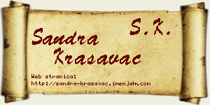 Sandra Krasavac vizit kartica
